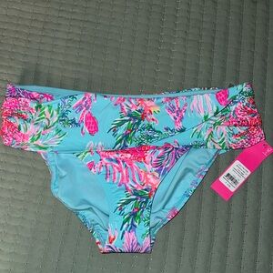 Lilly Pulitzer Lagoon Sarong Hipster Bikini Bottom